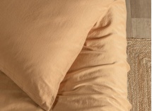 Taie d'oreiller 50x70 Satin de coton bio - Ambre 2