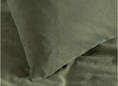 Funda de almohada 50x70 Satén de algodón orgánico - Lavado