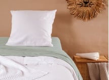 Taie d'oreiller 60x60 Satin de coton bio - Blanc 2
