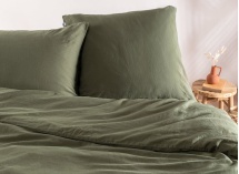 Taie d'oreiller 60x60 Satin de coton bio - Cyprès 2