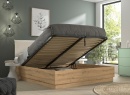 Lit coffre 140X190 KAREL - Chêne Blond - 2