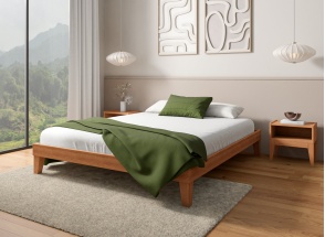 Letto 160x200 e comodini ACHILLE - Faggio