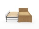 Lit gigogne 90x200 HECTOR - Chêne/Blanc - 7