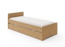 Lit gigogne 90x200 HECTOR - Chêne - 4