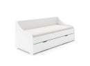 Lit gigogne 80x200 BERCY Blanc + 2 matelas - 7