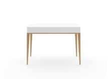 Bureau 2 tiroirs VOLT – Blanc/Bois - 7