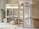 Lit mezzanine 90x190cm en pin massif HOYA - 1