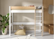 Lit mezzanine 90x190cm en pin massif HOYA - 2