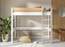 Lit mezzanine 90x190cm en pin massif HOYA - 2