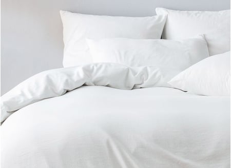 Housse de couette 2 places Percale 120 fils - Blanc 1