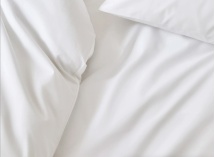 Drap housse 1 place Percale de Coton 120 fils - Blanc 2