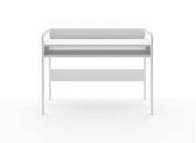 Bureau à casier ARLES - Blanc 5