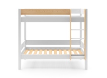 Lit superposé en pin massif 90x190 HOYA - Blanc 6