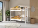 Lit superposé en pin massif 90x190 HOYA - Blanc 3