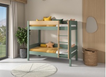 Lit superposé en pin massif 90x190 HOYA - Kaki 3