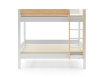 Lit superposé en pin massif 90x190 HOYA - Blanc 8