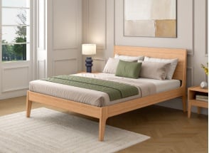 Lit en bois massif 140x200 GABRIEL - Hêtre