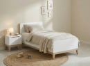 Lit enfant 90x200 VOLT  – Blanc/Hêtre - 1