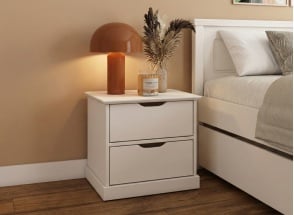 Table de chevet ROMANE - Blanc