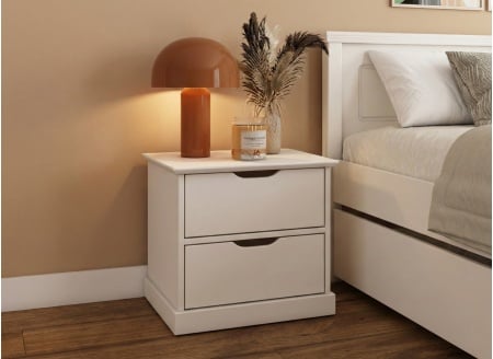 Table de chevet ROMANE - Blanc 1