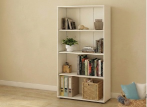 Libreria 4 ripiani ARTHUS - Bianco