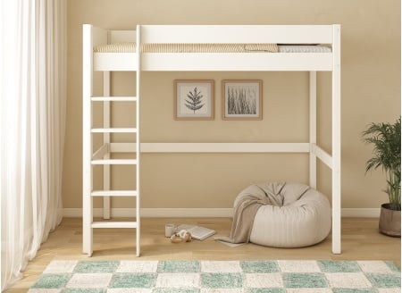 ARTHUS 90x190 loft bed - White