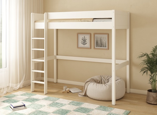 Letto a soppalco 90x190 ARTHUS - Bianco