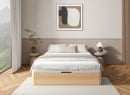Lit coffre 140x200 en bois massif HOYA - Pin 3