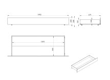 Tiroir de rangement pour lit ROMANE - Blanc 5