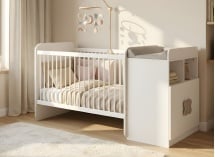 Lit bébé évolutif HYDRO Blanc - 1