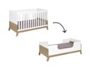 Chambre bébé complète EKKO - Blanc/Chêne  - 16