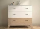Chambre bébé complète EKKO - Blanc/Chêne  - 7