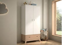 Chambre bébé complète EKKO - Blanc/Chêne  - 8