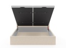 Lit coffre 160x200 avec tête de lit ALOE - Crème - 5