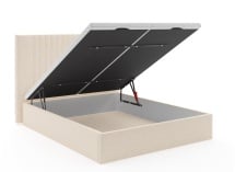 Lit coffre 160x200 avec tête de lit ALOE - Crème - 6
