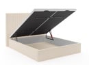 Lit coffre 160x200 avec tête de lit ALOE - Crème - 6