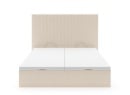 Lit coffre 160x200 avec tête de lit ALOE - Crème - 7