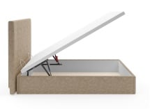 Lit coffre 160x200 avec tête de lit ALOE - Beige - 4