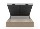 Lit coffre 160x200 avec tête de lit ALOE - Beige - 5