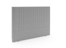 Tête de lit matelassée en tissu grainé ALOE - Gris clair - 2