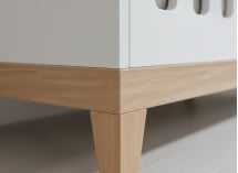 Chambre bébé Duo VOLT - Blanc/Hêtre - 4