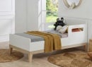Lit bébé évolutif 70x140 VOLT – Blanc/Hêtre - 3