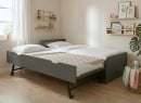Lit gigogne 90x190 LEVIS - Ardoise - 2