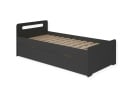 Lit gigogne 90x190 LEVIS - Ardoise - 4