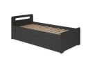 Lit gigogne 90x190 LEVIS Ardoise - 5