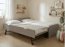Lit gigogne 90x190 LEVIS Lin - 2