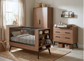 Chambre bébé complète VINTAGE Noyer - 1