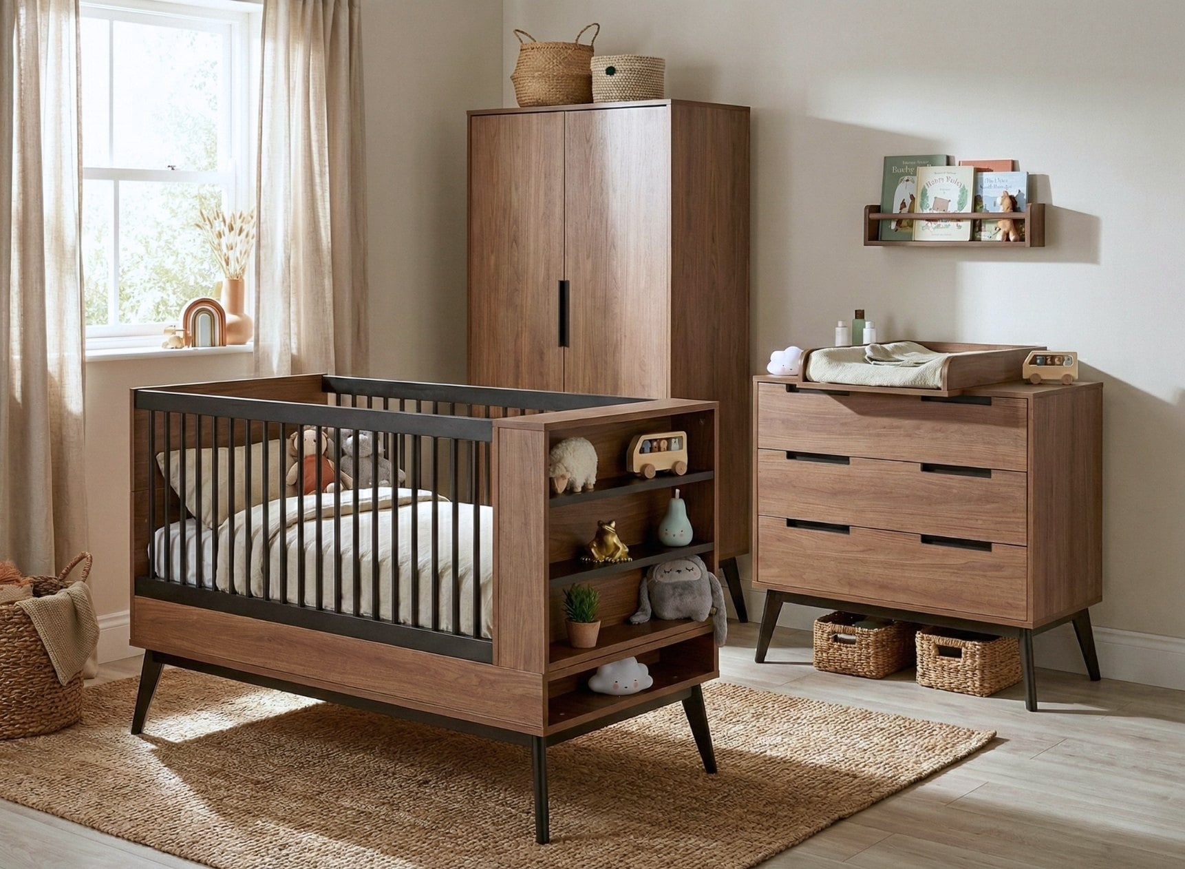 Baby room..様 Complete baby room, eco-friendly wooden baby furniture | Nateo Concept