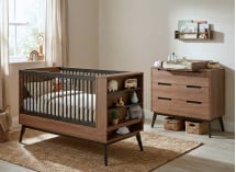 Chambre bébé Duo VINTAGE – Noyer - 1