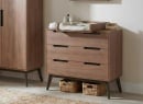 Plan à langer pour commode VINTAGE – Noyer - 2